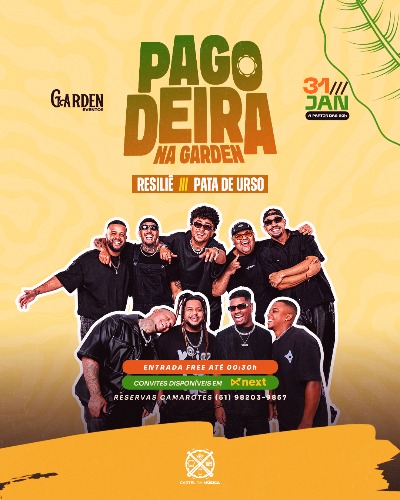 PAGODEIRA - RESILIÊ E PATA DE URSO | SÁBADO NA GARDEN