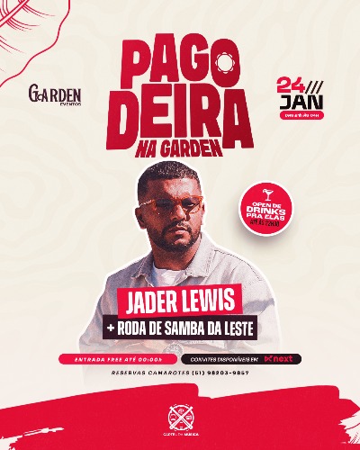 PAGODEIRA - JADER LEWIS E RODA DO SAMBA DA LESTE | SÁBADO NA GARDEN