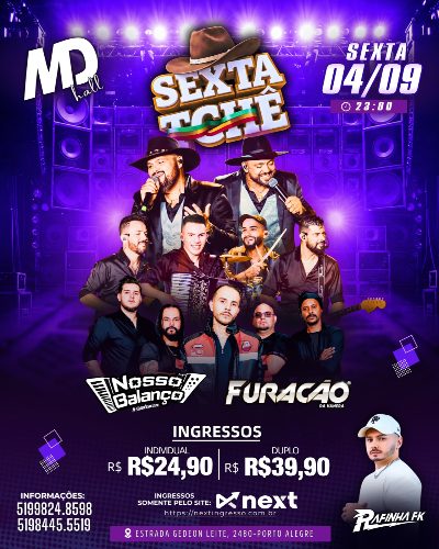 SEXTA TCHÊ 04/09 NOSSO BALANÇO E FURACÃO