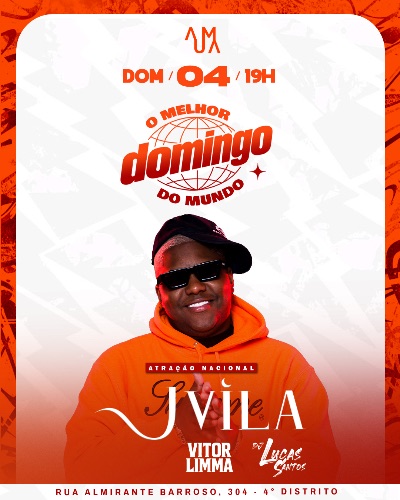 ATRAÇÃO NACIONAL::MC JVILA NO AUMA::DOMINGO 04/10