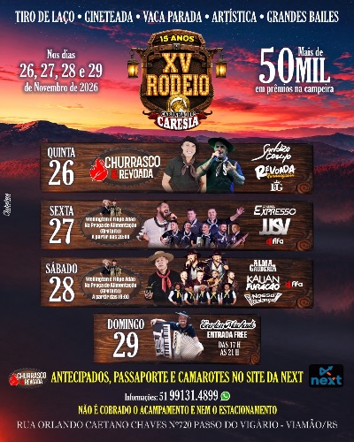 XV RODEIO DA CABANHA 100% CARESIA