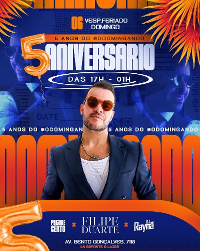 5 ANOS DE DOMINGANDO | FILIPE DUARTE | VESPERA DE FERIADO