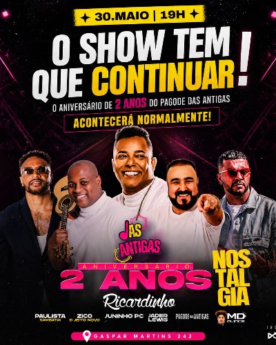 2 anos do PAGODE DAS ANTIGAS!