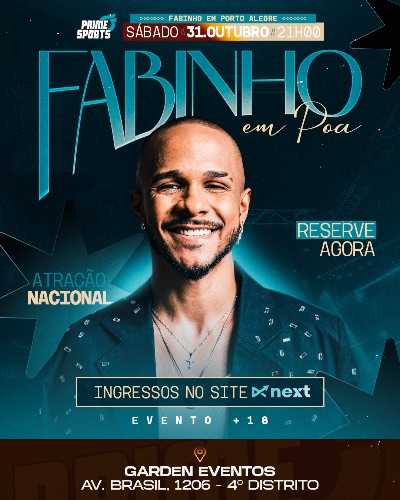 FABINHO NA GARDEN EVENTOS - REALIZAÇÃO PRIME SPORTS