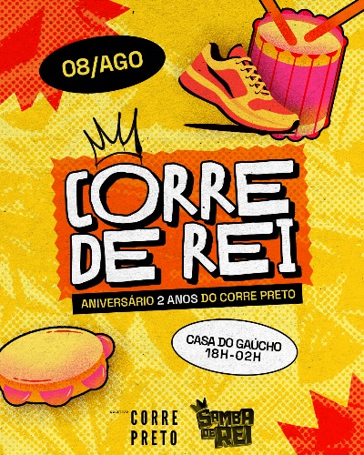 Capa de Samba de Rei Apresenta: Corre Preto 2 anos - Corre de Rei